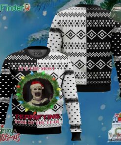 It's The Most Terrifying Time Of The Year Horror Christmas Ugly Sweater Gift For Christmas