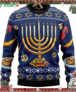 Jewish Hanukkah Ugly Christmas Sweater