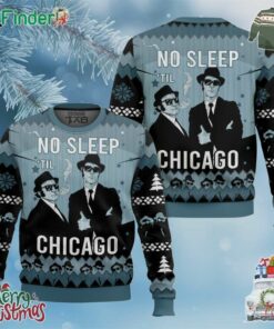 No Sleep Til Chicago Blues Brothers Christmas Ugly Sweater