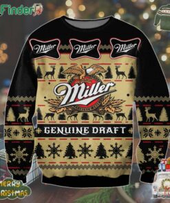 Miller Genuine Draft Beer Ugly Christmas Sweater