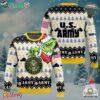 Custom Name Grinch X Us Army Ugly Christmas Sweater V1