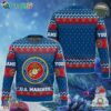 Custom Name Department Of The Navy Us Marines Ugly Christmas Sweater