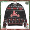 Dungeons And Dragons Dice Snowflake Pattern Ugly Christmas Sweater All Over Print 3d Sweater Black