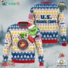 Custom Name Grinch X Us Marines Ugly Christmas Sweater V1