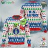 Custom Name Grinch X Us Air Force Ugly Christmas Sweater V1