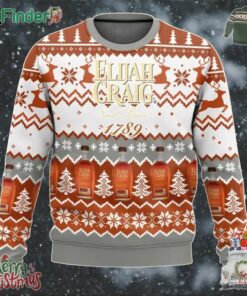 Limited Edition Elijah Craig Bourbon Small Batch 1789 Christmas Sweater