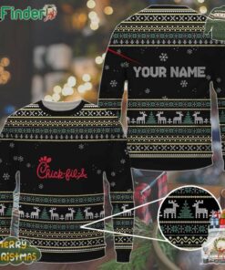 Personalized Chick-fil-a Ugly Christmas Sweater