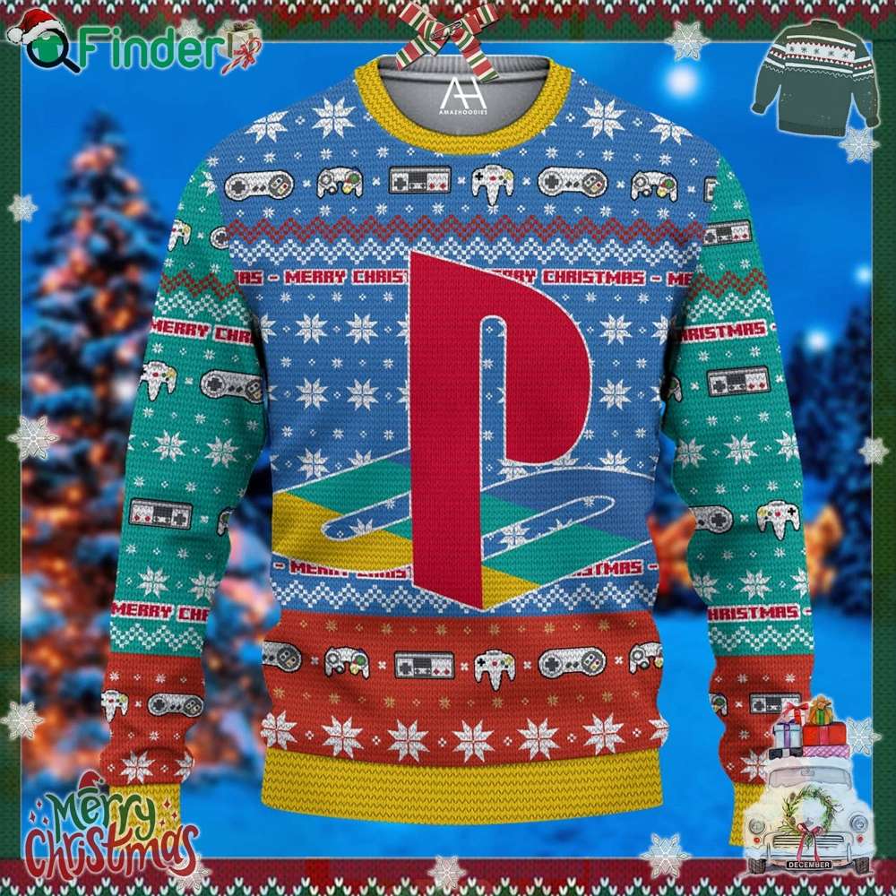 Playstation Merry Christmas Hoodie Christmas Sweater Playstation Merry Christmas Hoodie Christmas Sweater