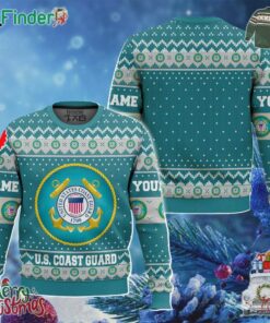Custom Name Us Coast Guard 1790 Ugly Christmas Sweater