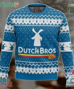 Dutch Bros Drive-through Coffee Ugly Christmas Sweater