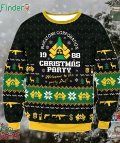 Die Hard Naletomi Corporation 1988 Christmas Party Ugly Sweater