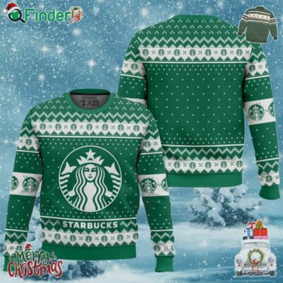 Starbucks Ugly Christmas Sweater Gift For Starbucks Lovers
