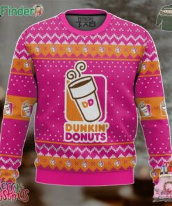 Dunkin Donuts Ugly Christmas Sweater For Lovers