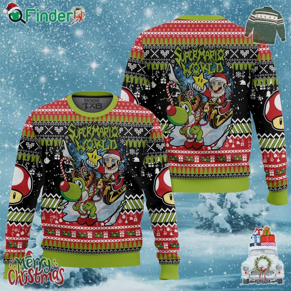 Super Mario World Merry Christmas Ugly Sweater Gift For Christmas Super Mario World Merry Christmas Ugly Sweater Gift For Christmas