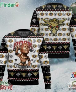 Team Bring It The Rock Wwe Ugly Christmas Sweater