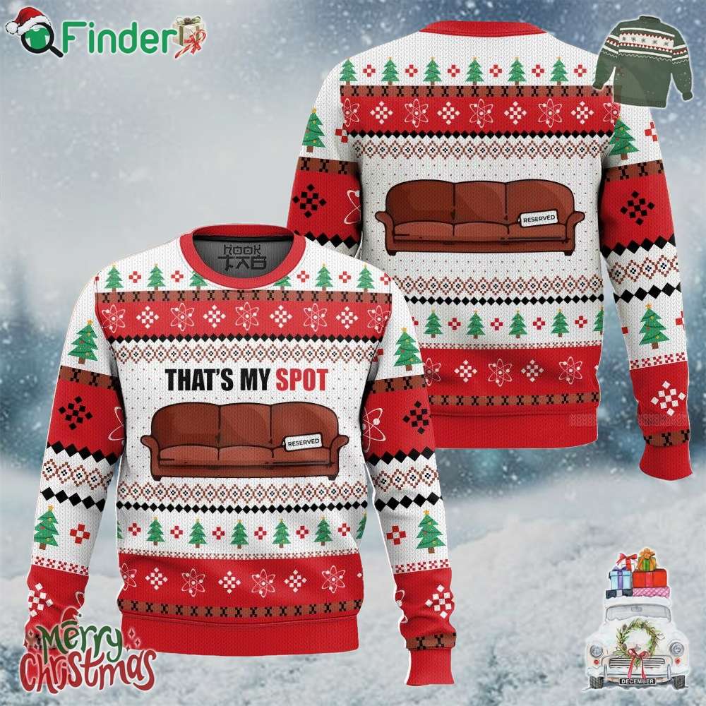 Thats My Spot Sheldon Cooper The Big Bang Theory Ugly Sweater Gift For Christmas Thats My Spot Sheldon Cooper The Big Bang Theory Ugly Sweater Gift For Christmas