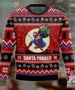 Santa Parker Spiderman Christmas Ugly Sweater