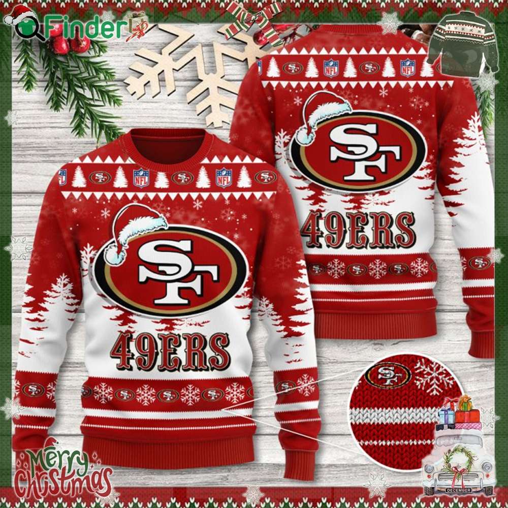 San Francisco 49ers Nfl Merry Christmas 3d Ugly Sweater San Francisco 49ers Nfl Merry Christmas 3d Ugly Sweater