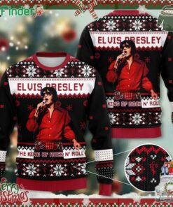 Elvis Presley The King Of Rock N' Roll Ugly Sweater Gift For Fans