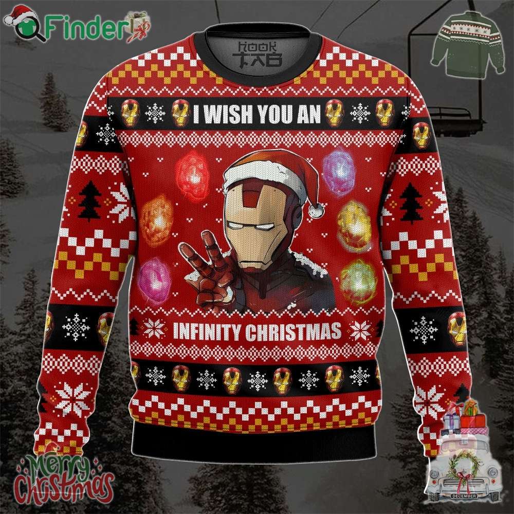 Ironman I Wish You A Infinity Christmas I Love You 3000 Ugly Sweater Ironman I Wish You A Infinity Christmas I Love You 3000 Ugly Sweater