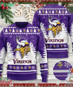 Merry Christmas Nfl Minnesota Vikings 3d Ugly Sweater