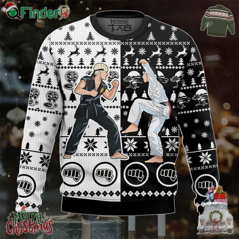 Daniel Vs Johnny Cobra Kai Ugly Sweater Daniel Vs Johnny Cobra Kai Ugly Sweater