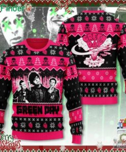 Green Day Rock Band Merry Christmas 3d Ugly Sweater
