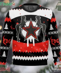 Its Easy Bein Sleazy Edge Wwe Christmas Holiday Gift Ugly Christmas Sweater