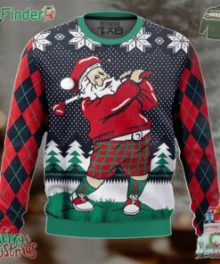 Golf Santa Claus Christmas Ugly Sweater For Lovers