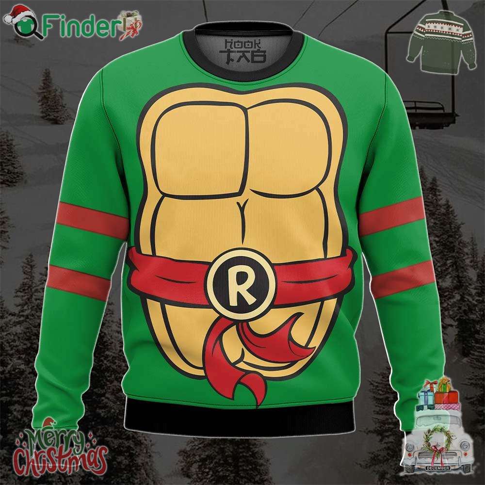 Rap Outfit Teenage Mutant Ninja Turtles Ugly Christmas Sweater Rap Outfit Teenage Mutant Ninja Turtles Ugly Christmas Sweater
