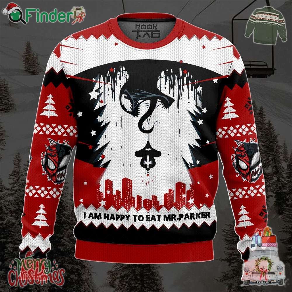 Venom X Spiderman Last Dance Ugly Sweater Venom X Spiderman Last Dance Ugly Sweater