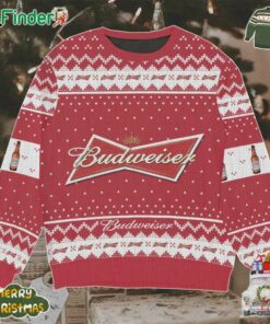 Budweiser Beer Ugly Christmas Sweater Gift For Christmas