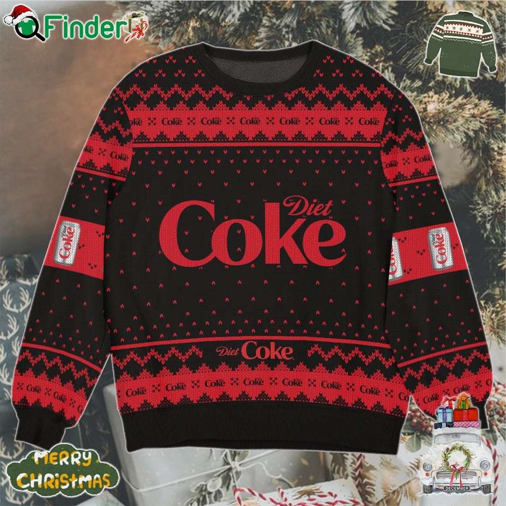 Diet Coke Ugly Christmas Sweater For Coke Fans Diet Coke Ugly Christmas Sweater For Coke Fans