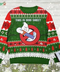 This Is Boo Sheet Ghostbusters Ugly Sweater Gift For Christmas