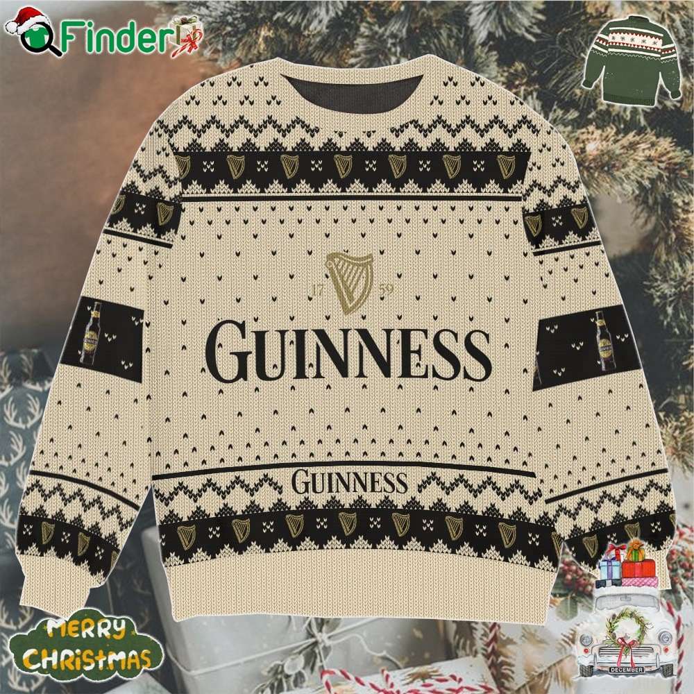 Guinness Beer Ugly Christmas Sweater For Men For Women Guinness Beer Ugly Christmas Sweater For Men For Women
