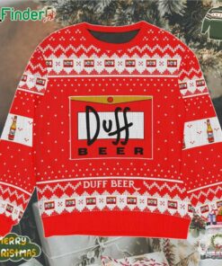 Duff Beer Ugly Christmas Sweater For Duff Beer Fans