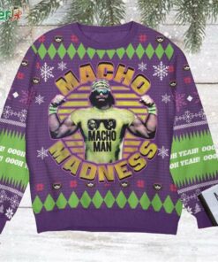 Macho Madness Macho Man Funny Ugly Christmas Sweater