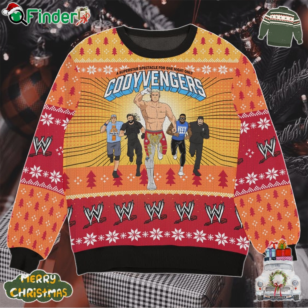 A Superstar Spectacle For One Night Only Cody Avengers Cody Rhodes Ugly Sweater Gift For Christmas A Superstar Spectacle For One Night Only Cody Avengers Cody Rhodes Ugly Sweater Gift For Christmas