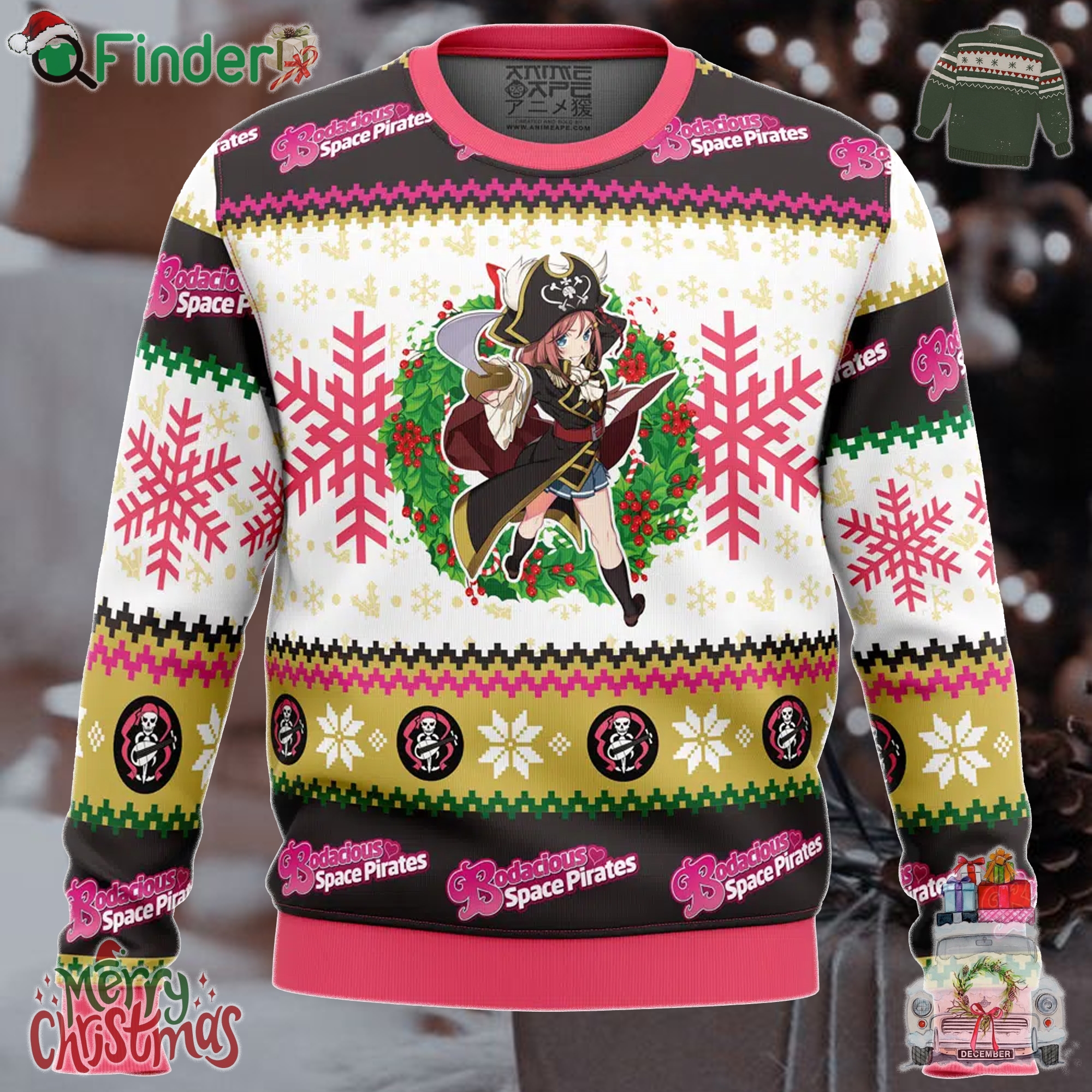 Bodacious Space Pirates Ugly Christmas Sweater For Men For Women Bodacious Space Pirates Ugly Christmas Sweater For Men For Women
