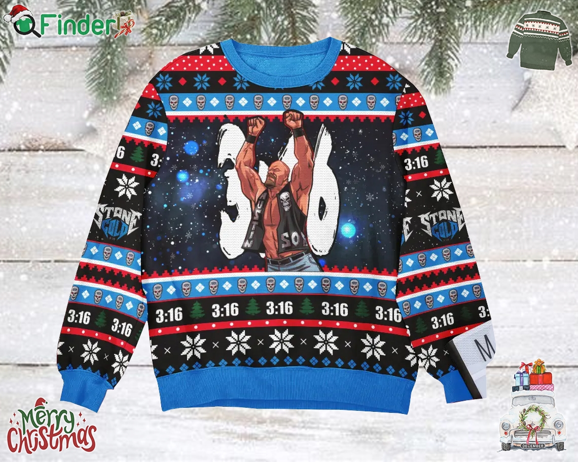 Stone Cold Steve Austin3 16 Ugly Sweater Gift For Chrismas Stone Cold Steve Austin3 16 Ugly Sweater Gift For Chrismas