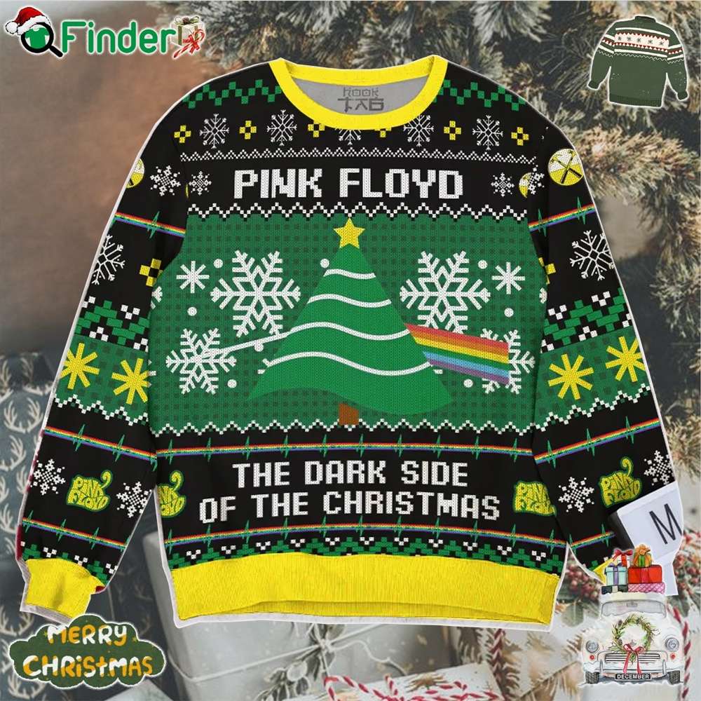 Pink Floyd The Dark Side Of The Christmas Pf Ugly Christmas Sweater Gift For Christmas Pink Floyd The Dark Side Of The Christmas Pf Ugly Christmas Sweater Gift For Christmas