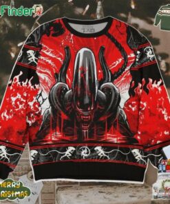Xenomorph Alien Christmas Ugly Sweater