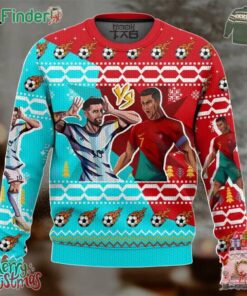 Ronaldo Messi Christmas Ugly Sweater Gift For Fans