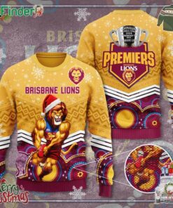 Brisbane Lions Christmas Ugly Sweater Gift For Fans
