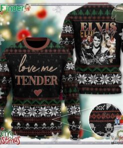 Love Me Tender Elvis Presley 3d Christmas Ugly Sweater