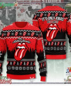 The Rolling Stones It's Only Xmas But I Like It Ugly Sweater For Men For Women