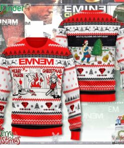 Eminem Merry Christmas 3d Ugly Sweater For Men For Women