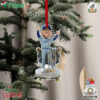 Freddie Freeman Los Angeles Dodgers 2024 World Series Champions Alternate Jersey Celebration Christmas Tree Ornament