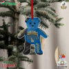 Los Angeles Dodgers 8x World Series Champions Embroidered Bear Christmas Tree Ornament