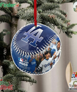 Los Angeles Dodgers 2024 World Series Champions Commemorative Classic Image Baseball Christmas Tree Ornament
